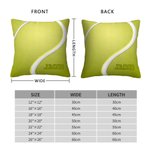 Gepersonaliseerd bal thema ontwerp vierkante zachte kussenhoes met naam Home Decor Housewarming verjaardagscadeau voor bal sportliefhebbers