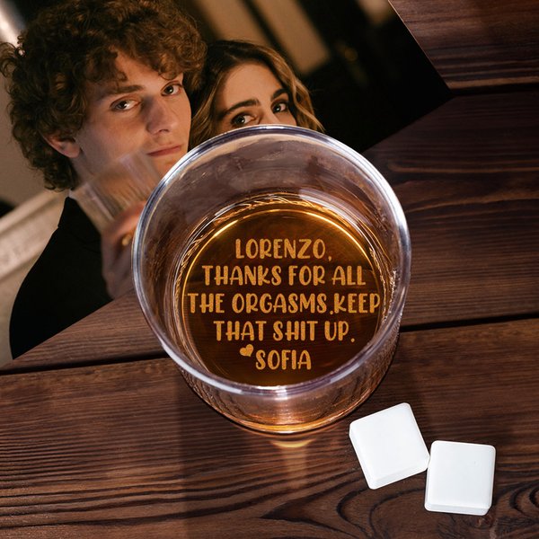 Bicchiere da whisky da 295ml stile old fashioned personalizzato con nomi festa del papà regalo di compleanno per papà