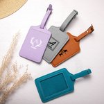 Etiqueta para equipaje y funda para pasaporte de cuero PU multicolor personalizadas con nombre y monograma regalo para papá y aficionados a los viajes