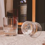 Bicchiere da whisky da 295ml stile old fashioned personalizzato con nomi festa del papà regalo di compleanno per papà