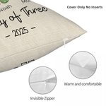 Personalized Our First Christmas Cute Cotton Slipper Pattern Throw Pillow Cover First Christmas Gift for Kid Family