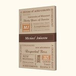 Personalized A Life Time of Achievement Canvas Painting Wall Decor Retirement Farewell Christmas Gift  for Coworkers Friends