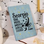 Personalized Positive Zodiac Character Traits Name A5 Notebook with 100 Lined Pages Birthday Self Affirmation Gift for Constellation Lovers Friends