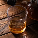 Bicchiere da whisky da 295ml stile old fashioned personalizzato con nomi festa del papà regalo di compleanno per papà