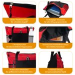 Personalisierte Große Netz Tragetasche mit Strickmotiv und Namen Geburtstagsgeschenk für Nähen- und Häkelnliebhaber