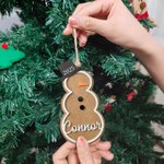 Gepersonaliseerd Kerst Sneeuwpop Ornament met Naam en Jaar 3D Stereoscopisch Home Decoratie Kerstmis Stocking Tags Cadeau voor Familie Vriendin