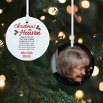 Gepersonaliseerde foto keramiek Kerst in de hemel Ornament kerstboom Decor Herdenkingscadeau voor familie