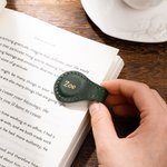 Personligt graverat namn Läder Magnetiskt bokmärke Clip Lästillbehör Födelsedagspresent för bokälskare Bokmal