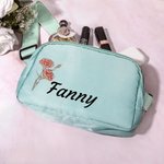Personalisierte Vintage Geburt Blume Name wasserdicht Crossbody Fanny Pack Taille Tasche mit verstellbarem Gurt Geburtstag Geschenk für Frauen