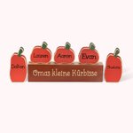 Personalisiertes Hölzerne-Kürbisse-Statue Holzblock-Set Haus Tisch Regal Deko Herbst Halloween Thanksgiving Geschenk für Familie Oma