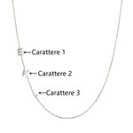 Collana minimalista in argento sterling personalizzata con iniziali catena sottile regalo di compleanno e anniversario per donne
