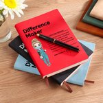 Gepersonaliseerd Verschil Maker Cartoon Medisch Karakter A5 Notitieboekje met Naam 200 Pagina's Verjaardag Dankbaarheidsgeschenk voor Verpleegkundige Arts Medisch Personeel