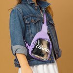 Bolsa personalizada Shakable Sequins Cute Colorful Fanny Pack Cross Body Bag with Name Birthday Vacation Gift for Kids