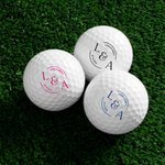 Personalised Wedding Golf Ball with Name and Wedding Date Wedding Party Favor Souvenir Gift for Golf Enthusiasts Couple