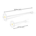 Bolsa clara personalizada con nombre para hilo de crochet portátil giratorio ideal para viajes vacaciones y regalo para amantes de las manualidades