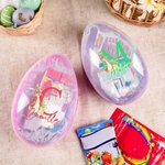 Uovo di Pasqua jumbo personalizzabile con nome e iniziali Peter Rabbit bomboniere per Pasqua caccia alle uova feste regalo per bambini
