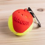 Gepersonaliseerd 3D afdrukken lichtgewicht hondenspeelgoed Tennisbal Houder met Sleutelhanger en Naam Verjaardag Huisdier Rugzak Accessoires Cadeau voor Hondenliefhebbers