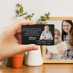 Portafoglio fotografico personalizzato I Will Carry You Until I See You Again Regalo commemorativo per la famiglia