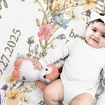 Personalized Floral Cross Bless Bible Verse Soft Throw Blanket with Name and Text Baptism First Communion Gift for Kids