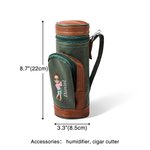 Gepersonaliseerde Cartoon Karakter lederen golftas Gear Organizer met naam Verjaardag Vaderdag geschenk voor golfliefhebbers mannen