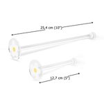 Borsa trasparente personalizzata con nome bastoncino di avvolgimento per gomitoli di filato adatto per borse Bogg regalo per amanti di uncinetto