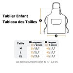 Tablier en Cuisine Personnalisé avec Nom Initiale et Motif d'Animal Toque Incluse Cadeau Anniversaire pour Enfants