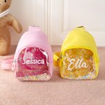 Bolsa personalizada Shakable Sequins Cute Colorful Fanny Pack Cross Body Bag with Name Birthday Vacation Gift for Kids