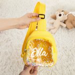 Bolsa personalizada Shakable Sequins Cute Colorful Fanny Pack Cross Body Bag with Name Birthday Vacation Gift for Kids
