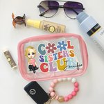 Personalizado Claro Cool Sisters Club Cartoon Personaje Bolsa de Maquillaje impermeable con Nombre Aniversario Cumpleaños Regalo para Mujeres Niñas