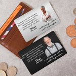 Portafoglio fotografico personalizzato I Will Carry You Until I See You Again Regalo commemorativo per la famiglia