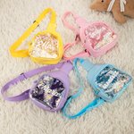 Bolsa personalizada Shakable Sequins Cute Colorful Fanny Pack Cross Body Bag with Name Birthday Vacation Gift for Kids
