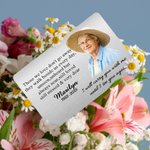 Portafoglio fotografico personalizzato I Will Carry You Until I See You Again Regalo commemorativo per la famiglia