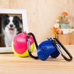 Gepersonaliseerd 3D afdrukken lichtgewicht hondenspeelgoed Tennisbal Houder met Sleutelhanger en Naam Verjaardag Huisdier Rugzak Accessoires Cadeau voor Hondenliefhebbers