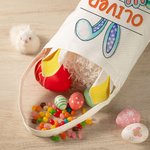 Personalisierte niedlichen Bogen Hase Ohr wiederverwendbaren Korb mit Namen Ostereierjagd Zubehör Party Geburtstag Geschenk für Jungen Mädchen