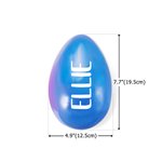 Personalized Simple Style Name Multicolor Fillable Jumbo Easter Egg Holiday Basket Stuffers Easter Birthday Party Favors Gift for Kids