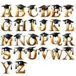 Personalisierte Multicolor Graduation Cap Initial Magnetische Leder Lesezeichen Clip mit Namen Graduation Geschenk für Freund Familie