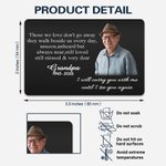 Portafoglio fotografico personalizzato I Will Carry You Until I See You Again Regalo commemorativo per la famiglia