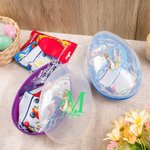 Uovo di Pasqua jumbo personalizzabile con nome e iniziali Peter Rabbit bomboniere per Pasqua caccia alle uova feste regalo per bambini