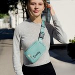 Personalisierte Vintage Geburt Blume Name wasserdicht Crossbody Fanny Pack Taille Tasche mit verstellbarem Gurt Geburtstag Geschenk für Frauen