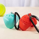 Gepersonaliseerd 3D afdrukken lichtgewicht hondenspeelgoed Tennisbal Houder met Sleutelhanger en Naam Verjaardag Huisdier Rugzak Accessoires Cadeau voor Hondenliefhebbers