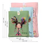 Copertina protettiva imbottita personalizzata con bottoni e design unico ideale come regalo di compleanno o per inizio scuola per amanti della lettura