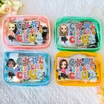 Personalizado Claro Cool Sisters Club Cartoon Personaje Bolsa de Maquillaje impermeable con Nombre Aniversario Cumpleaños Regalo para Mujeres Niñas
