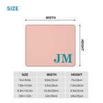 Gepersonaliseerde Multicolor Non-Slip Muismat met initiaal Verjaardag Home Office Supplies Cadeau voor familie