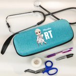 Estuche personalizado de estetoscopio de dibujos animados con nombre y profesión Regalo de agradecimiento de cumpleaños para personal médico y de enfermería