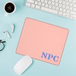 Gepersonaliseerde Multicolor Non-Slip Muismat met initiaal Verjaardag Home Office Supplies Cadeau voor familie