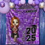 Coperta personalizzata con nome e anno di laurea per uomo, donna e donna.