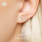 Henkilökohtainen Kreikan Letter Stud korvakorut Dainty Korut Bid Day Sorority Syntymäpäivä Lahja Siskot Ystävät | Callie × Affinity Licensing