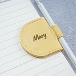 Marque-page magnétique en cuir avec porte-stylo Fournitures de bureau Cadeau d'anniversaire pour les amoureux des livres