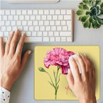 Personalised Multicolour Birth Flower Non-Slip Mouse Pad with Name Birthday Home Office Supplies Gift for Family Friends