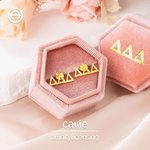 Henkilökohtainen Kreikan Letter Stud korvakorut Dainty Korut Bid Day Sorority Syntymäpäivä Lahja Siskot Ystävät | Callie × Affinity Licensing